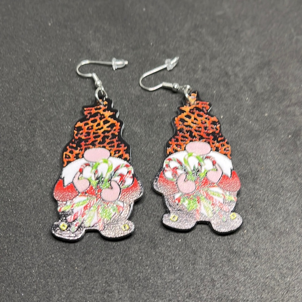 Earrings Christmas‎ gnomes